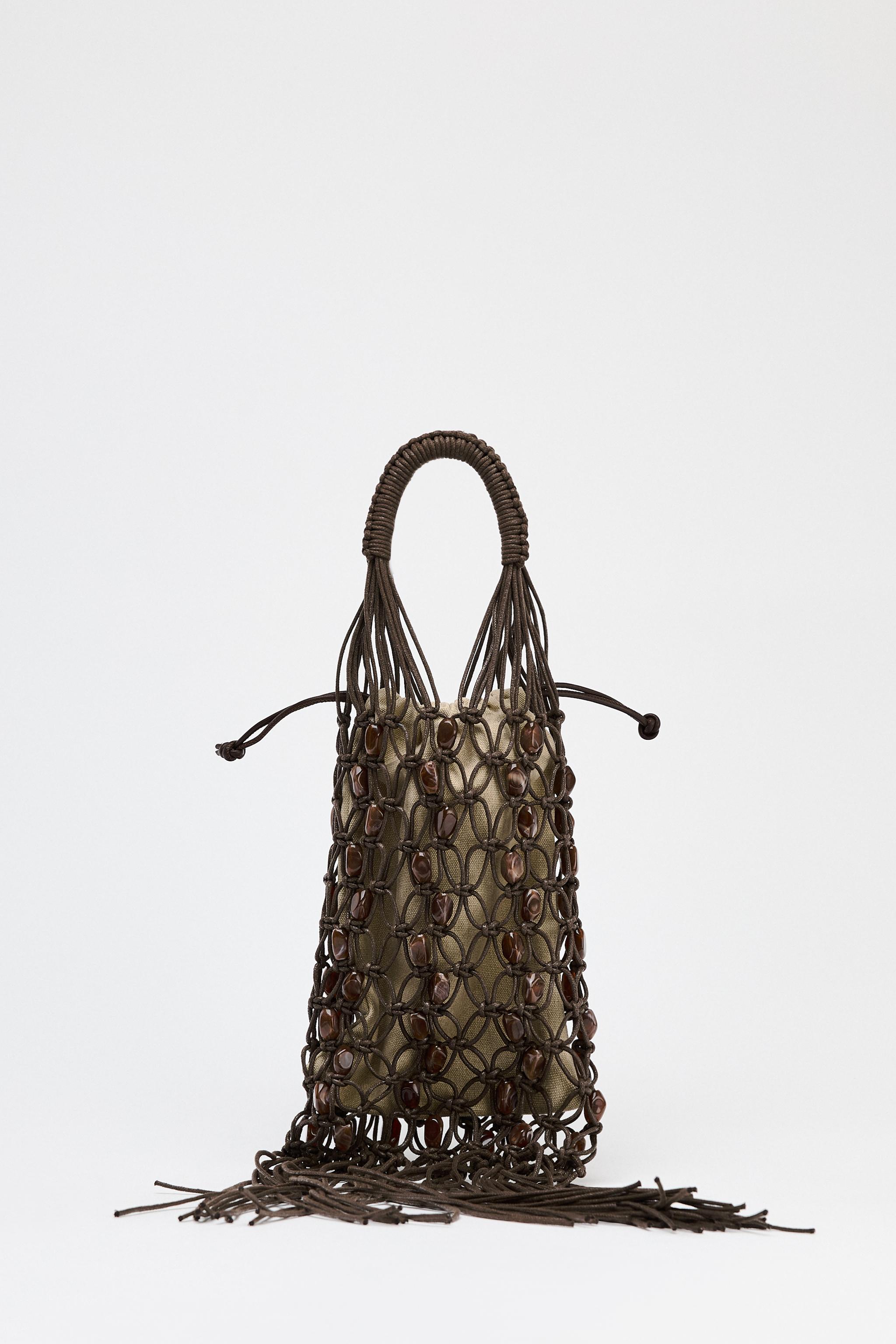 Beaded Bucket Bag