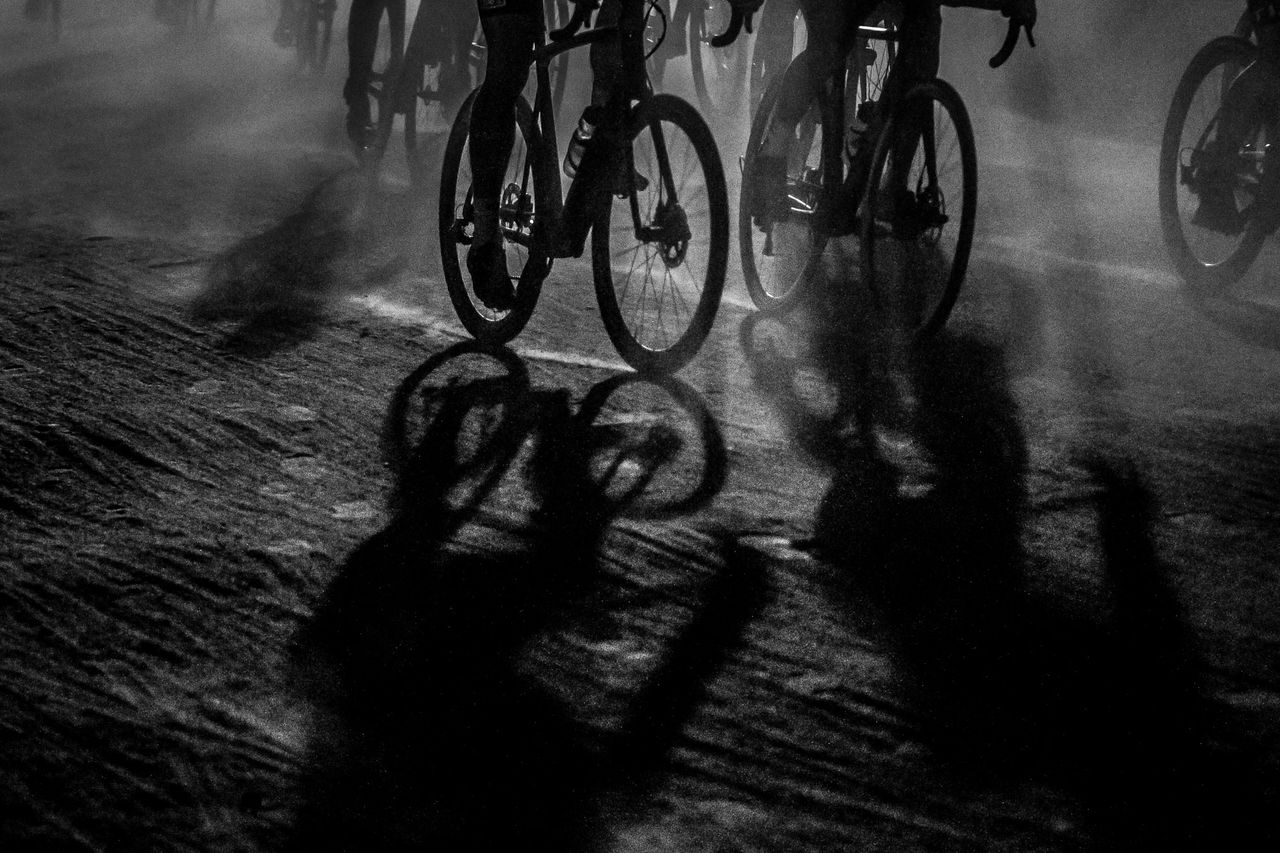 One of tonights dustier sections of the course