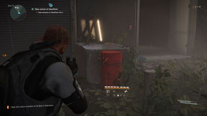 An image of a red barrel in a videogame