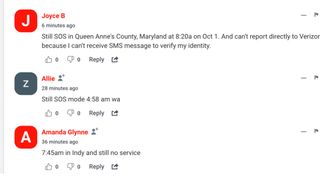 Verizon complaints on DownDetector