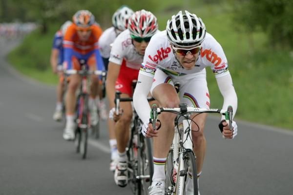 Junior world champion Jasper Stuyven (Belgium) gives it some gas.