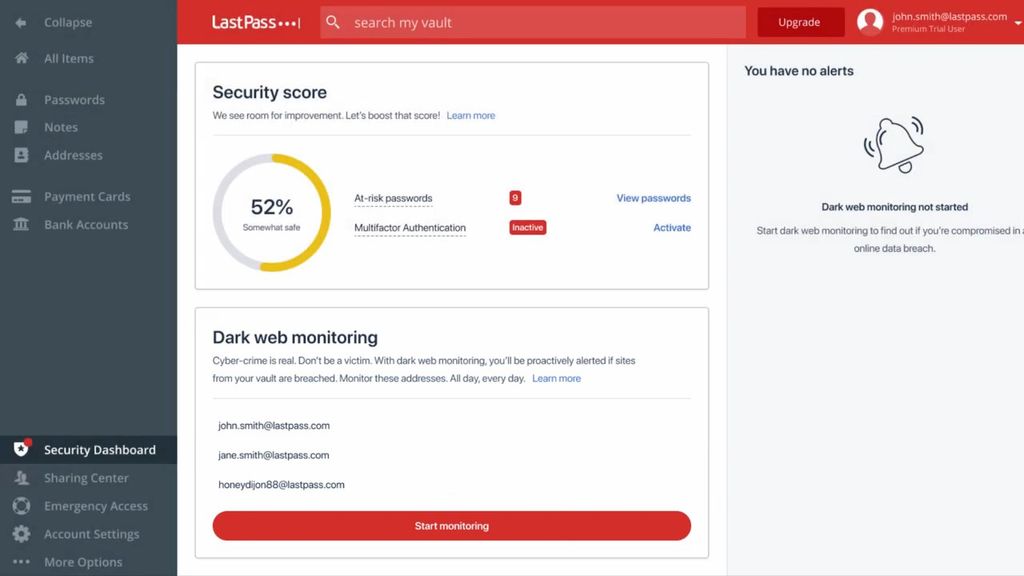 LastPass can tell you if your passwords have been leaked on the Dark