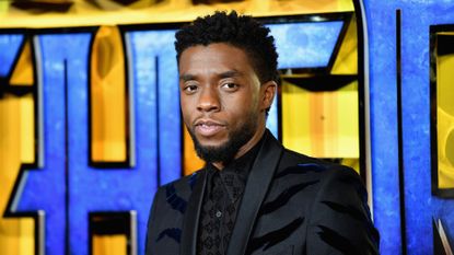 Chadwick Boseman attends the European Premiere of Marvel Studios' "Black Panther" at the Eventim Apollo, Hammersmith on February 8, 2018 in London