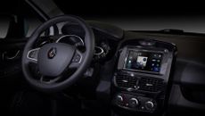 A Renault car interior with a Pioneer, one of the best CarPlay stereos, installed in the centre console