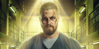 oliver in jail arrow season 7 poster