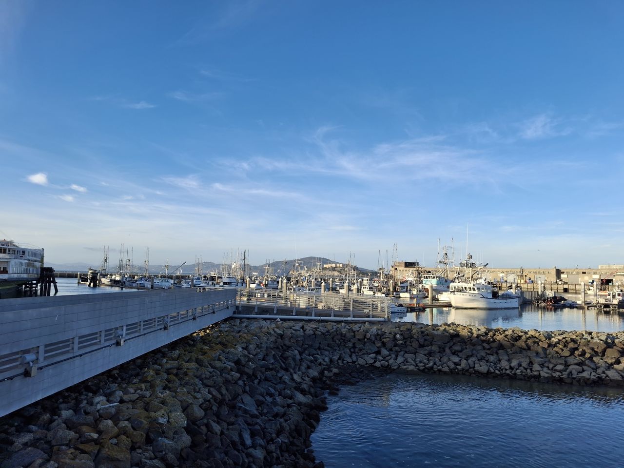 Shot of a harbor in San Francisco shot by a Galaxy a35