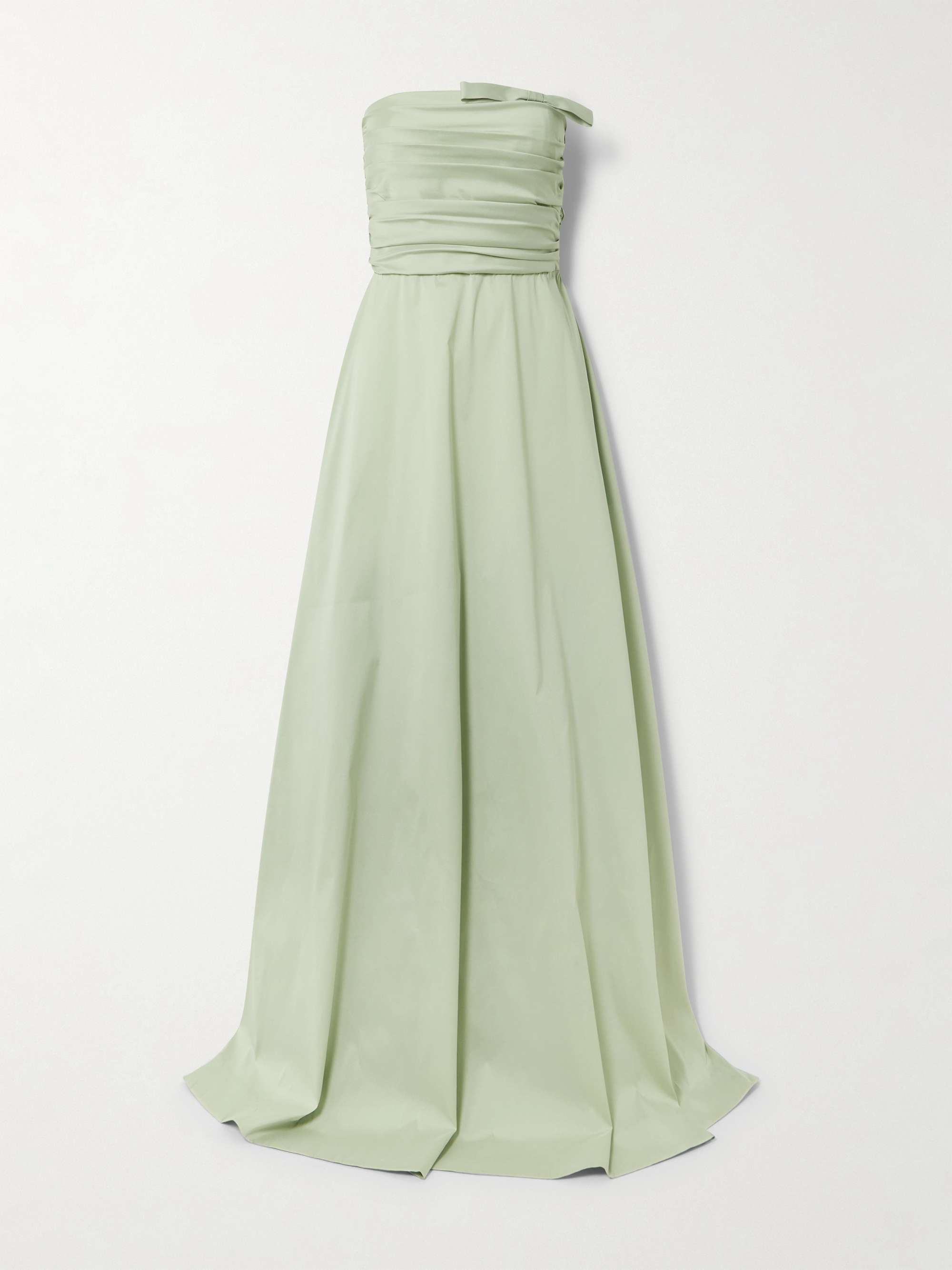 Lucinda Strapless Bow-Detailed Taffeta Gown