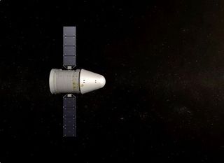 An artist's illustration of China's next-generation space capsule for astronauts in orbit.