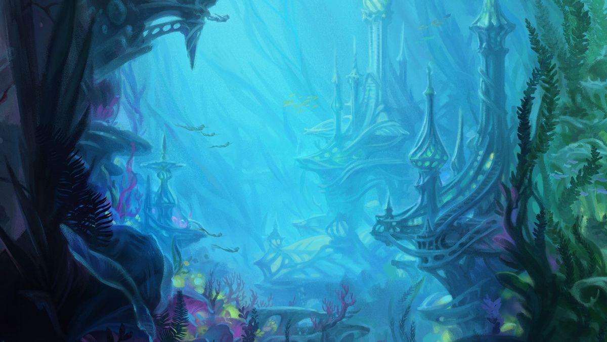 An underwater environment from Nauctis The Sunken Realm