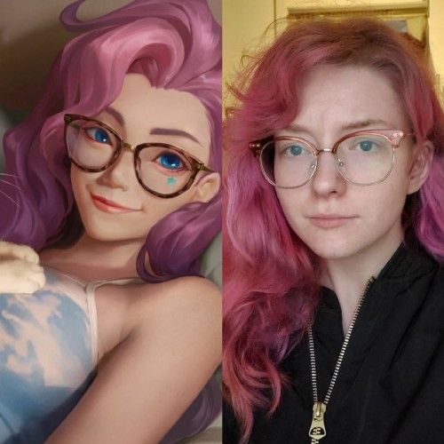 Comparison images between Stephine and Seraphine.