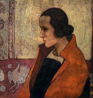 Anne Redpath’s Girl in a Red Cloak (about 1920).