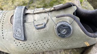 Close up of the dial on the Carnac Grit shoe