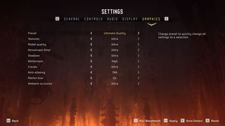 Horizon Zero Dawn Settings