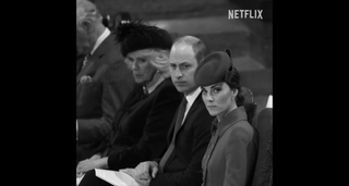 A photo of Kate Middleton prominently used in the trailer could mean further trouble between the brothers and their wives