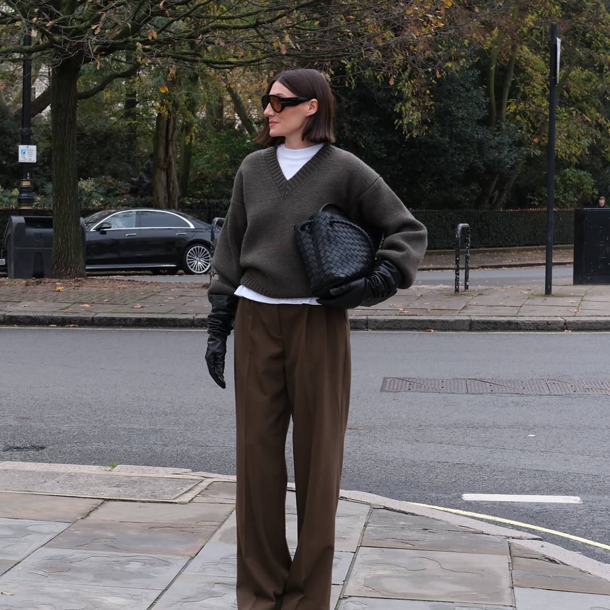Sarah wearing winter outfit