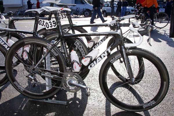 Virtually all of Team High Road stayed with the wheels it had been using over the first two road stages.