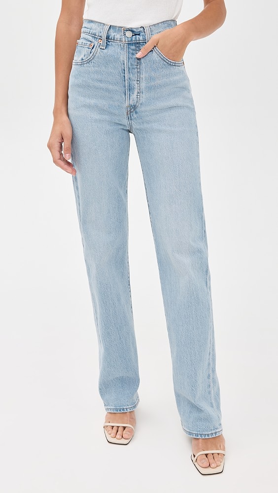 Ribcage Full Length Jeans - Blasted Stone Clean