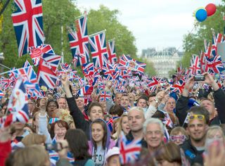Jubilee celebrations outside Buckingham Palace