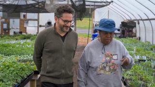Karen Washington, a farmer in Chester, New York, with Ari Wallach in A Brief History of the Future
