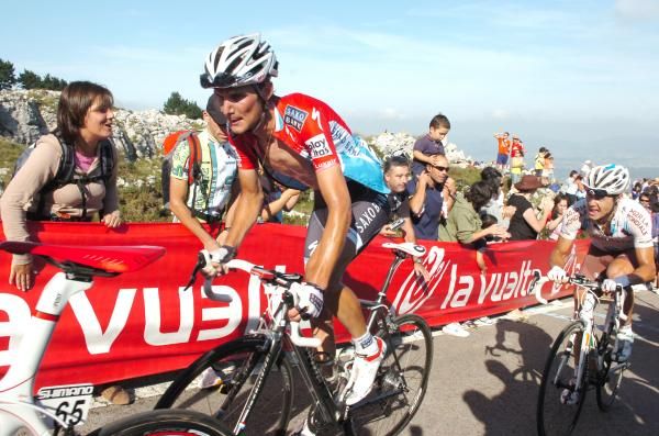 Frank Schleck (Saxo Bank) isn't quite at his best but he showed signs of improvement on the final climb