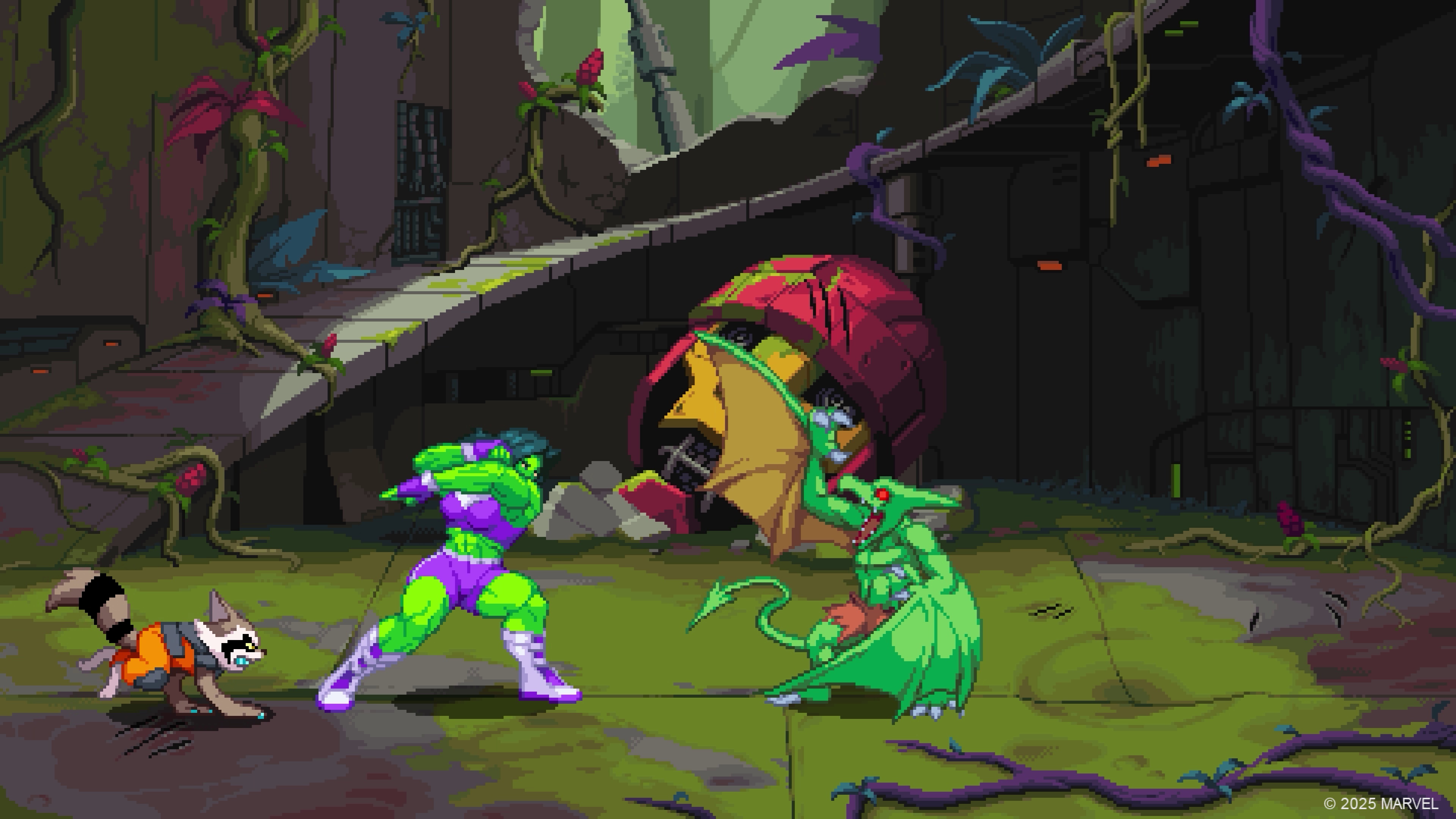 She-Hulk and Rocket Raccoon in Marvel Cosmic Invasion
