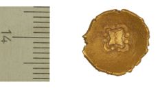 Celtic rainbow cup coins with four-pointed star design.