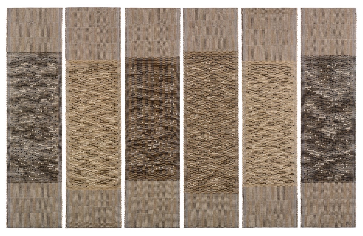 Six Prayers by Anni Albers, Cotton, linen, bast, and silver thread, 1965&amp;ndash;66
