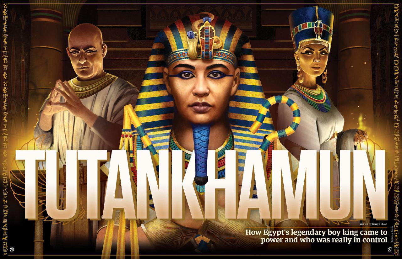 Tutankhamun feature spread, All About History 122