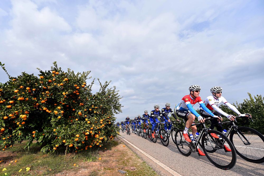 Etixx - Quick-Step training in their 2016 team kit