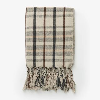 plaid throw blanket