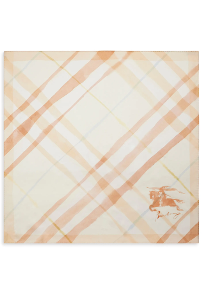 Burberry, Watercolor Check Silk Scarf (Was