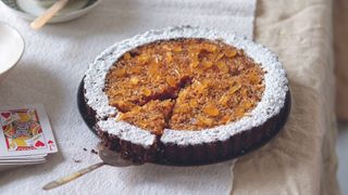 Ginger treacle rye cocoa tart Recipe