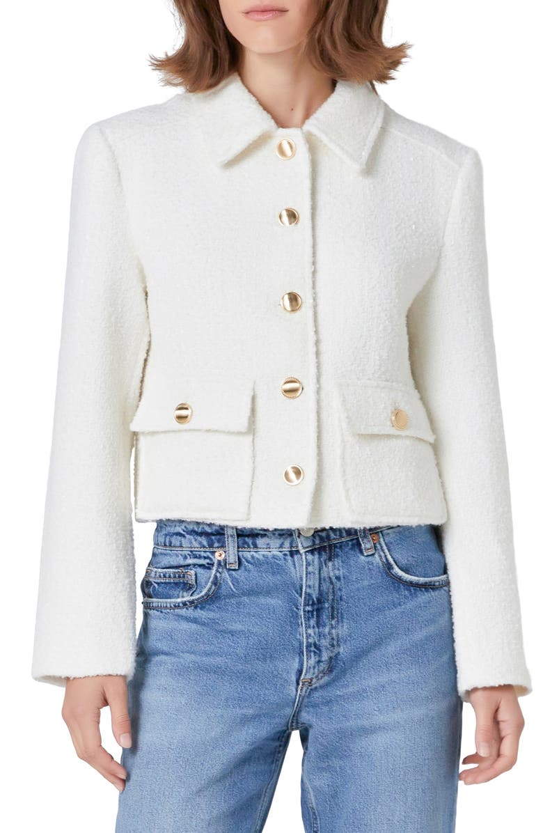 Boucl&amp;eacute; Tweed Jacket
