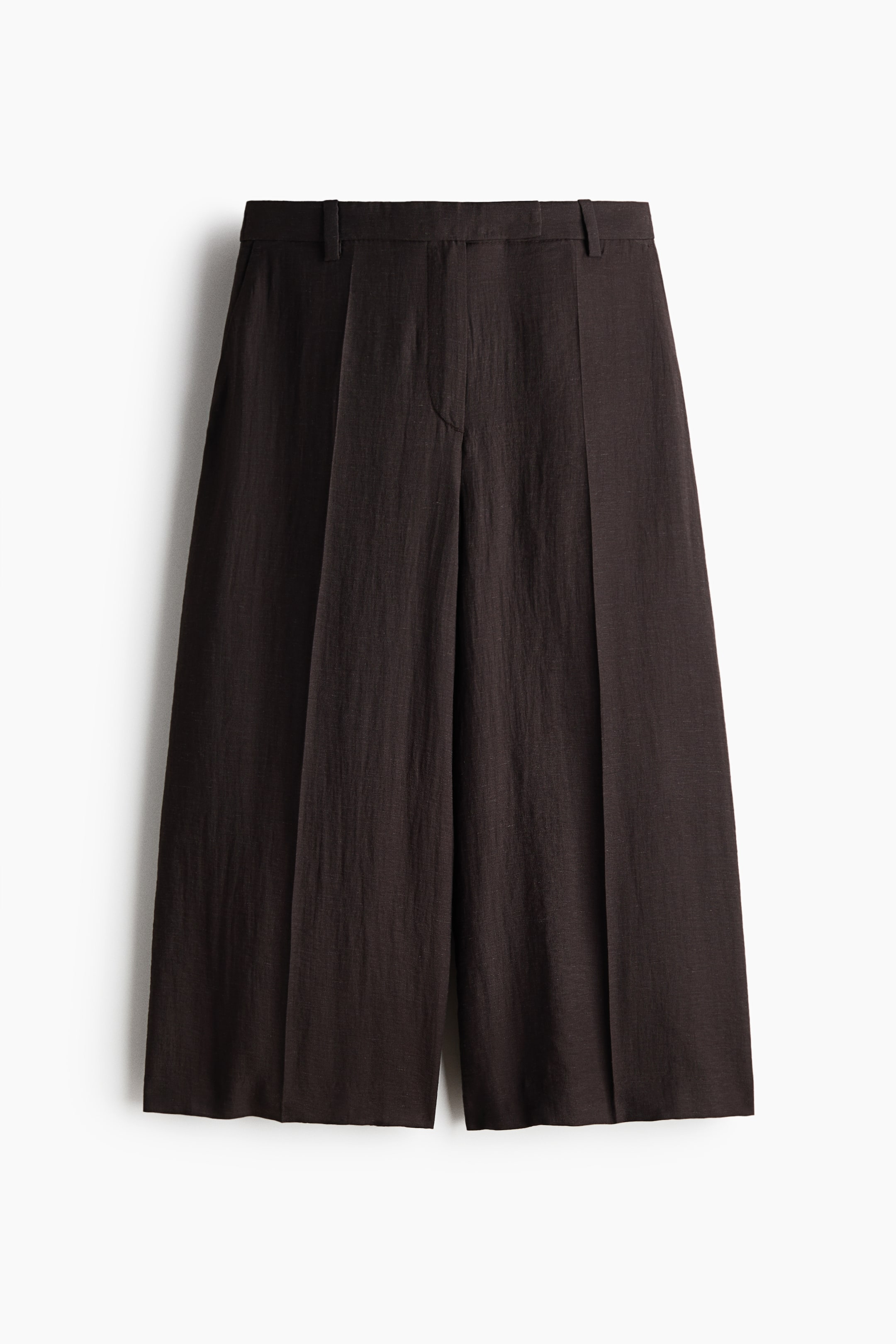 Dressy Linen-Blend Culottes