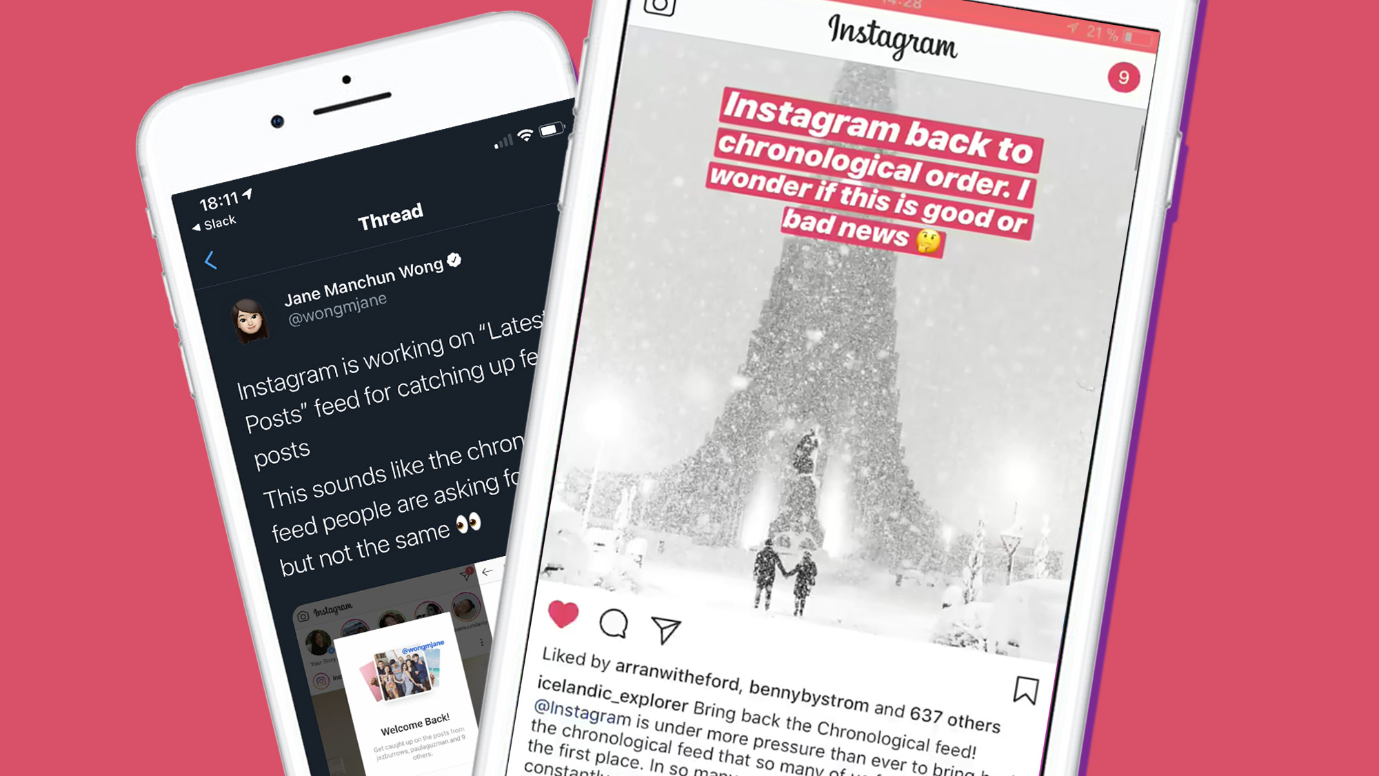 Instagram chronological feed