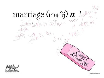 Editorial cartoon gay marriage