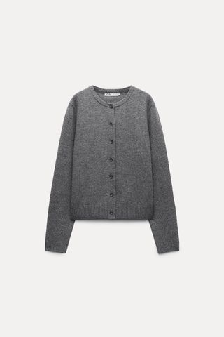 Basic 100% Wool Cardigan