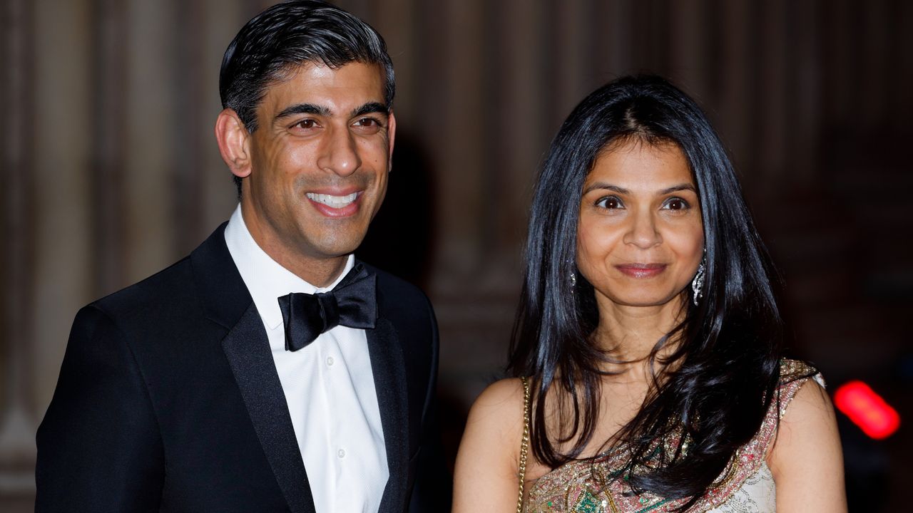 Chancellor of the Exchequer Rishi Sunak and Akshata Murthy attend a reception to celebrate the British Asian Trust