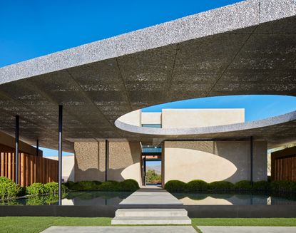 dramatic overhang at Madison Desert Club 