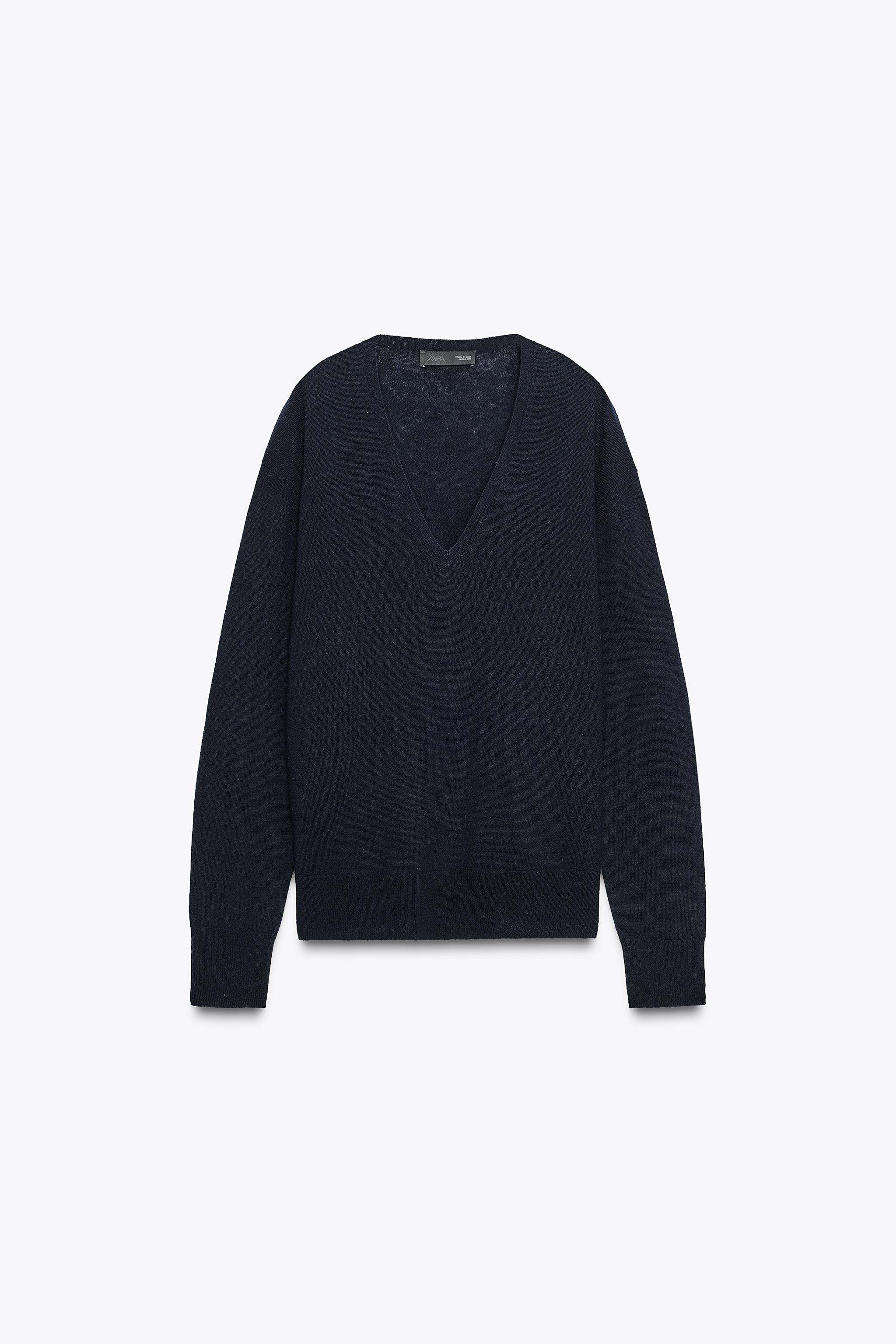 100% Extra-Soft Wool V-Neck Jumper