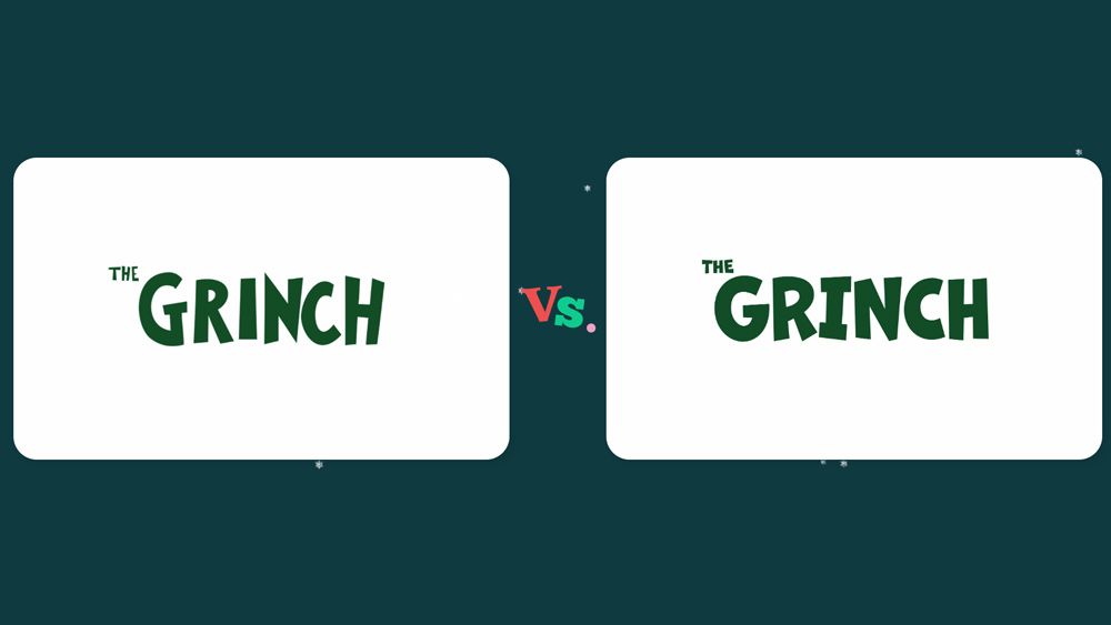 An image from a Christmas fonts quiz