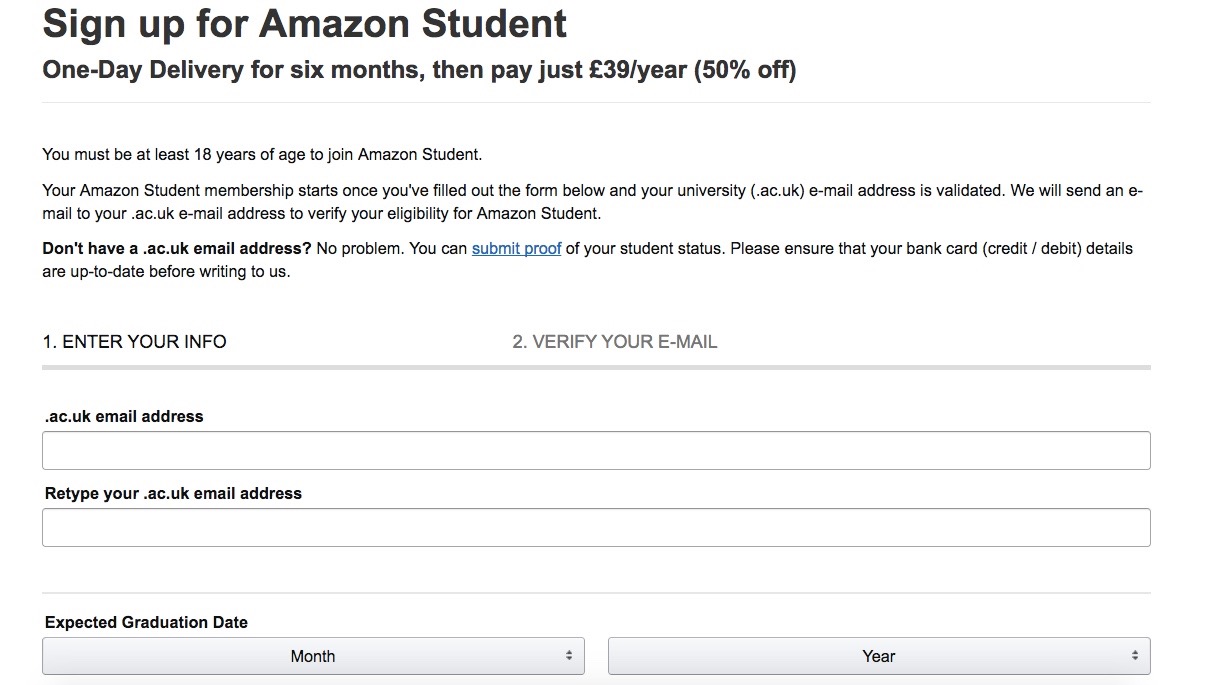 Amazon Prime Student cost