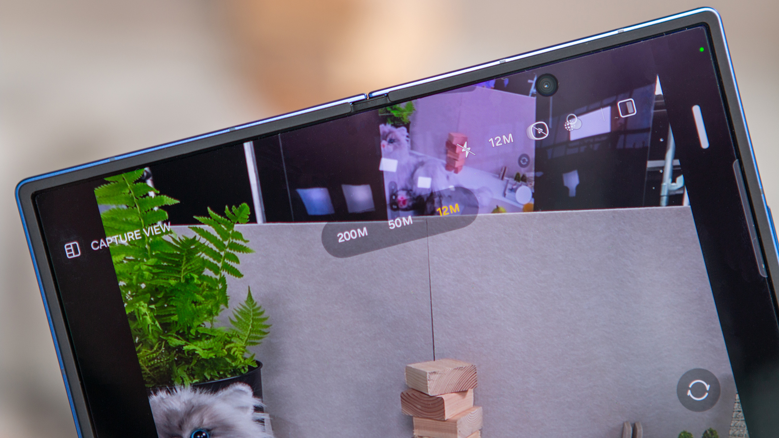 Samsung Galaxy Z Fold 7 200MP camera mode hands-on