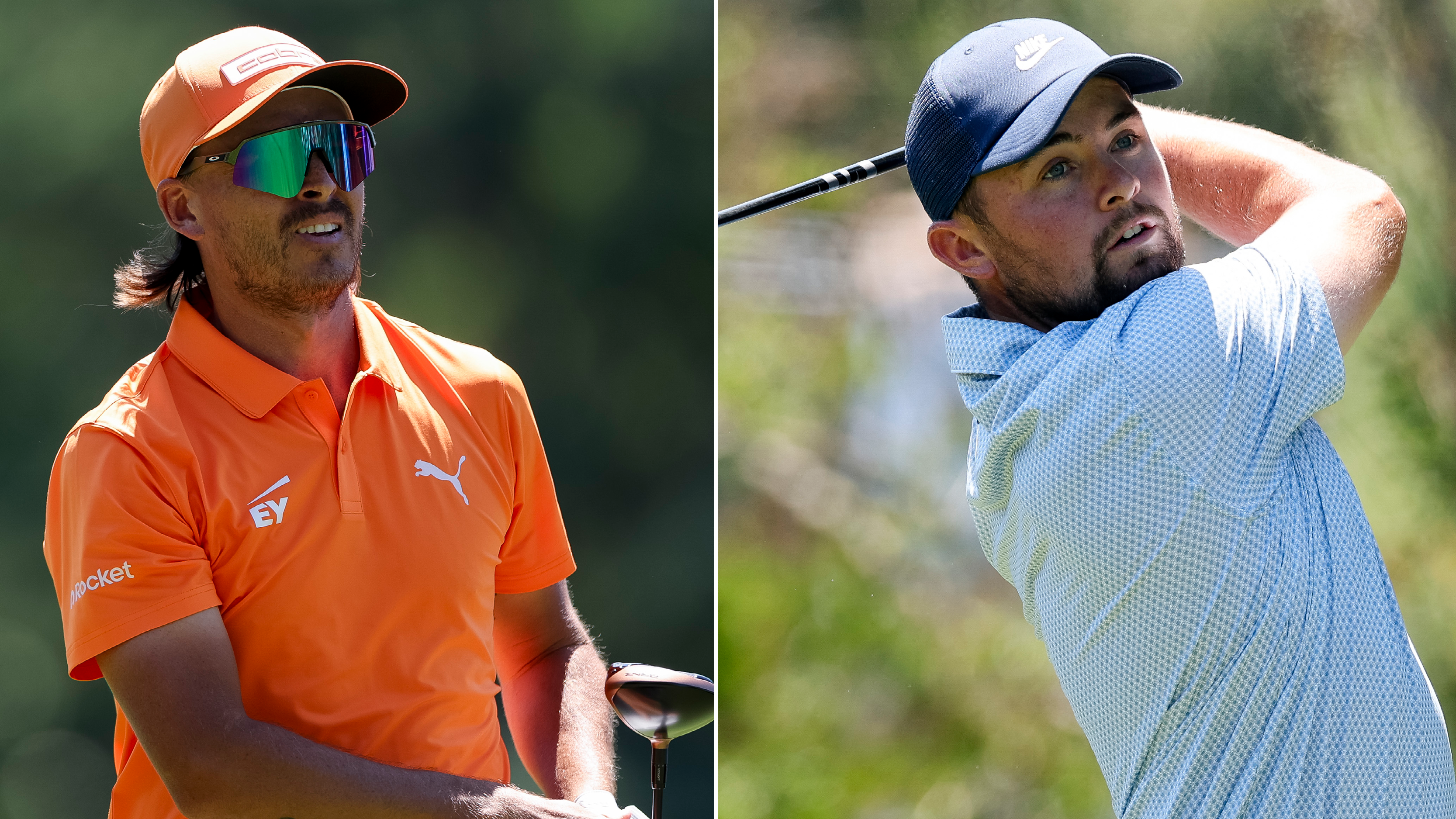 Rickie Fowler and Alex Fitzpatrick hit tee shots