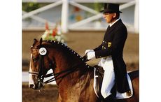 Reiner Klimke of Germany riding Ahlerich during the Individual Mixed Dressage event on 12th August 1984 during the XXIII Olympiic Summer Games at Santa Anita Park, Arcadia, California, United States. (Photo by Trevor Jones/Getty Images)
