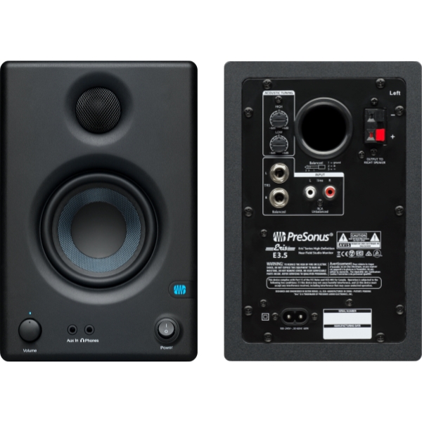 A pair of PreSonus Eris E3.5 studio monitors