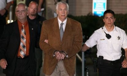Jerry Sandusky leaves court in handcuffs after being convicted on 45 counts of child sex abuse on June 22: Parents can learn from this story to listen to their children, and to ask questions 