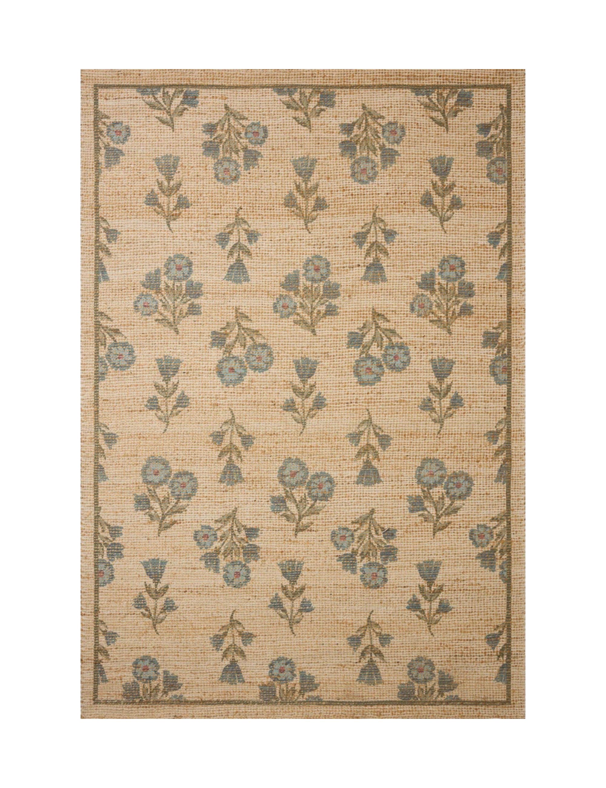 Chris Loves Julia X Loloi Rue Moss / Blue Area Rug
