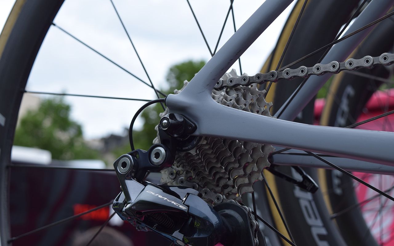 The frame features neat internal cable routing