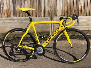 Wiggins Tour de France yellow pinarello